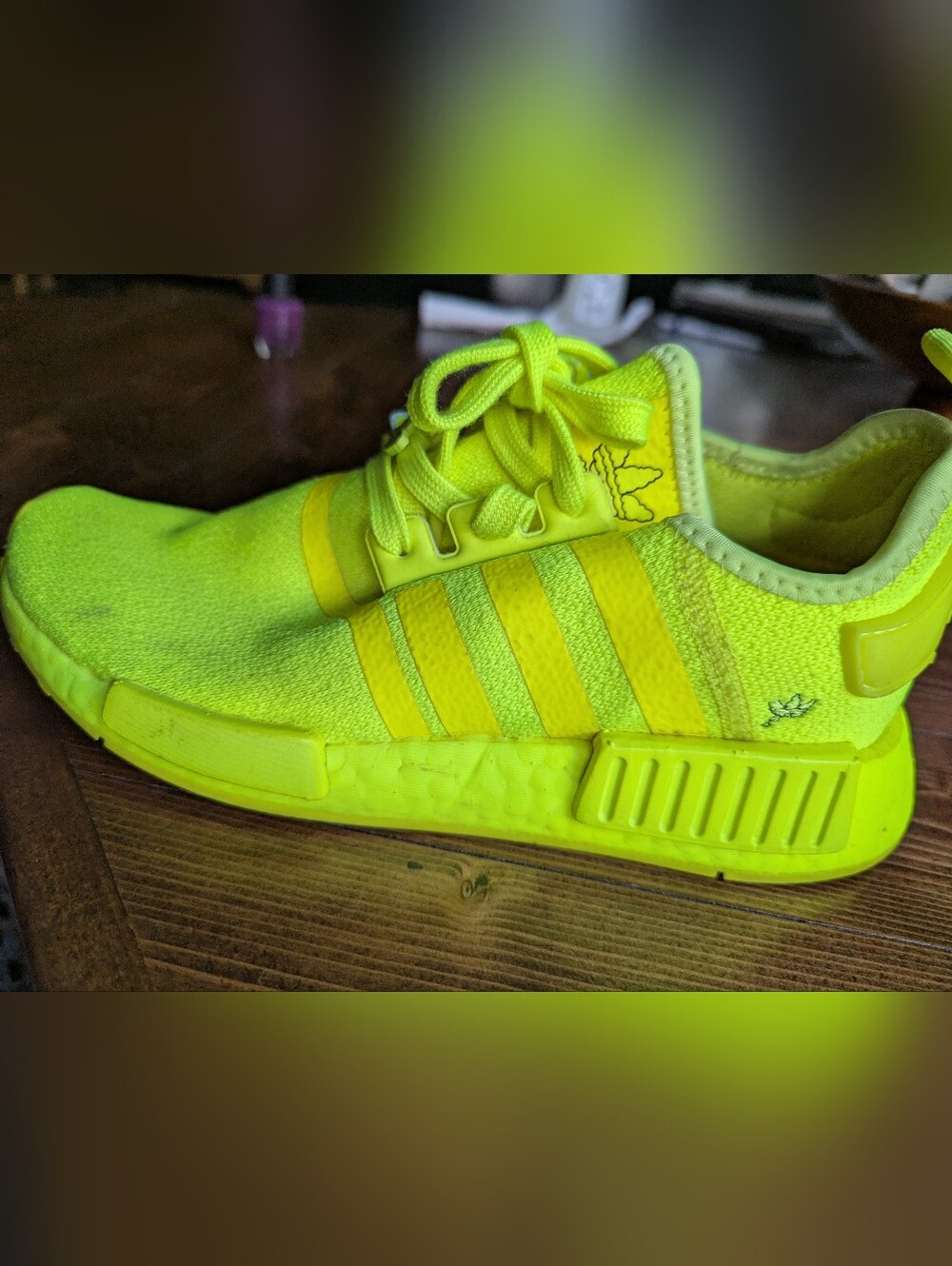 Adidas Nmd R Solar Yellow Neon Women's Sneakers - Picture 2 of 8